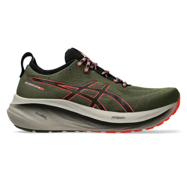 ASICS Gel-Nimbus 26 TR รองเท้าวิ่งผู้ชายสีเขียว ไซส์ US 8