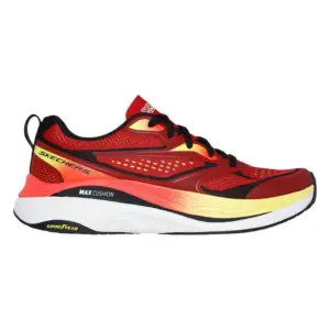 SKECHERS Max Cushioning Propulsion - Warpdrive รองเท้าวิ่งผู้ชายสีแดง ไซส์ US 7.5
