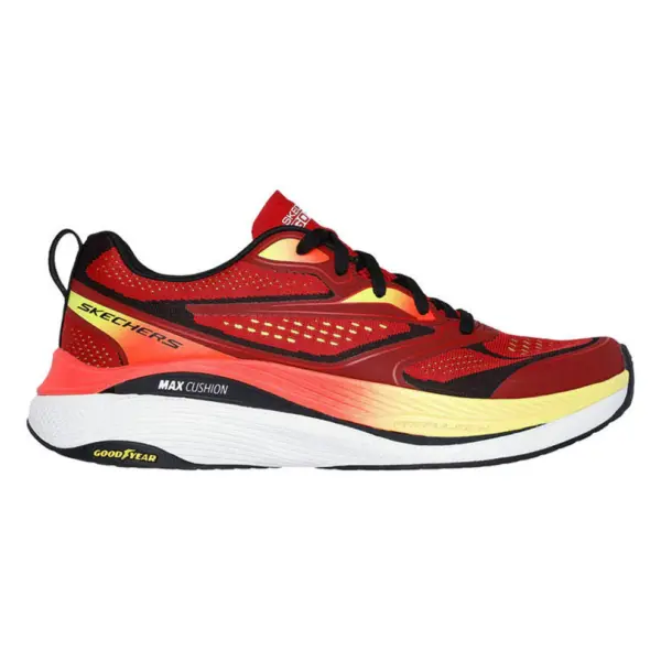 SKECHERS Max Cushioning Propulsion - Warpdrive รองเท้าวิ่งผู้ชายสีแดง ไซส์ US 7.5
